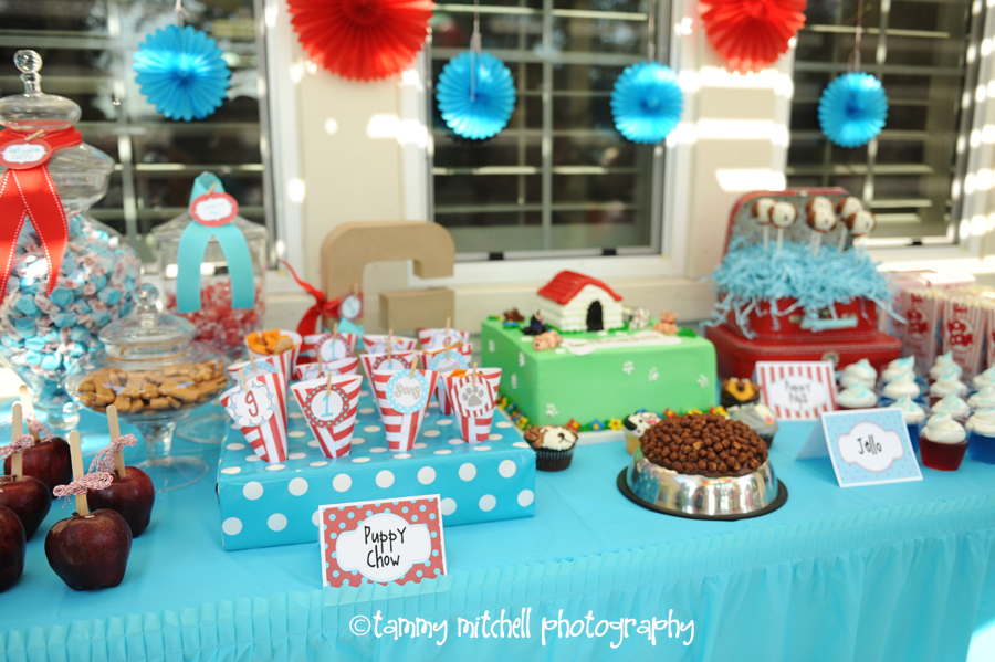 puppy party printables, puppy party ideas, dog party ideas, dog party printables, one year old birthday ideas, red and aqua party, 