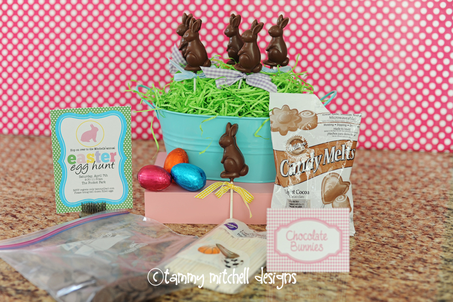 diy chocolate bunnies