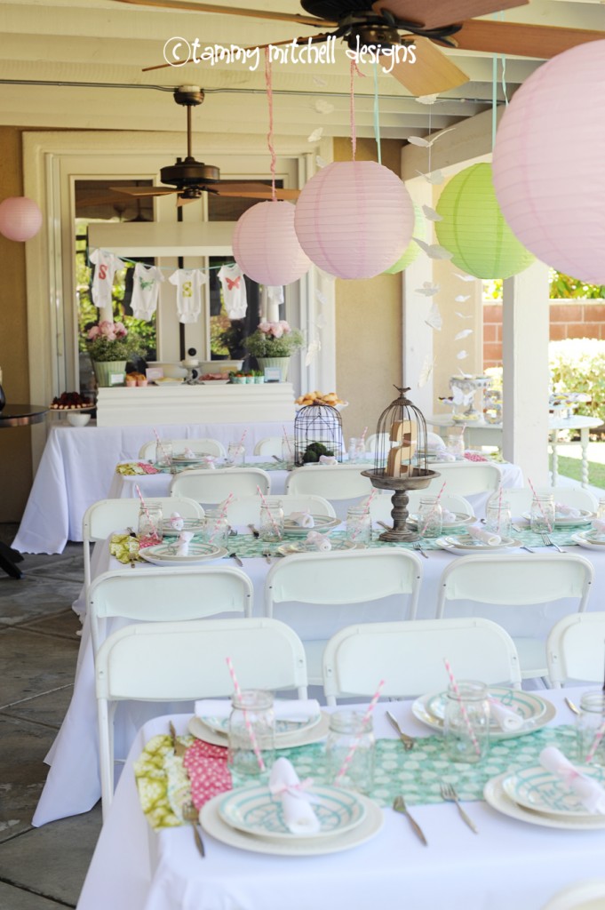 Butterfly baby shower sales table