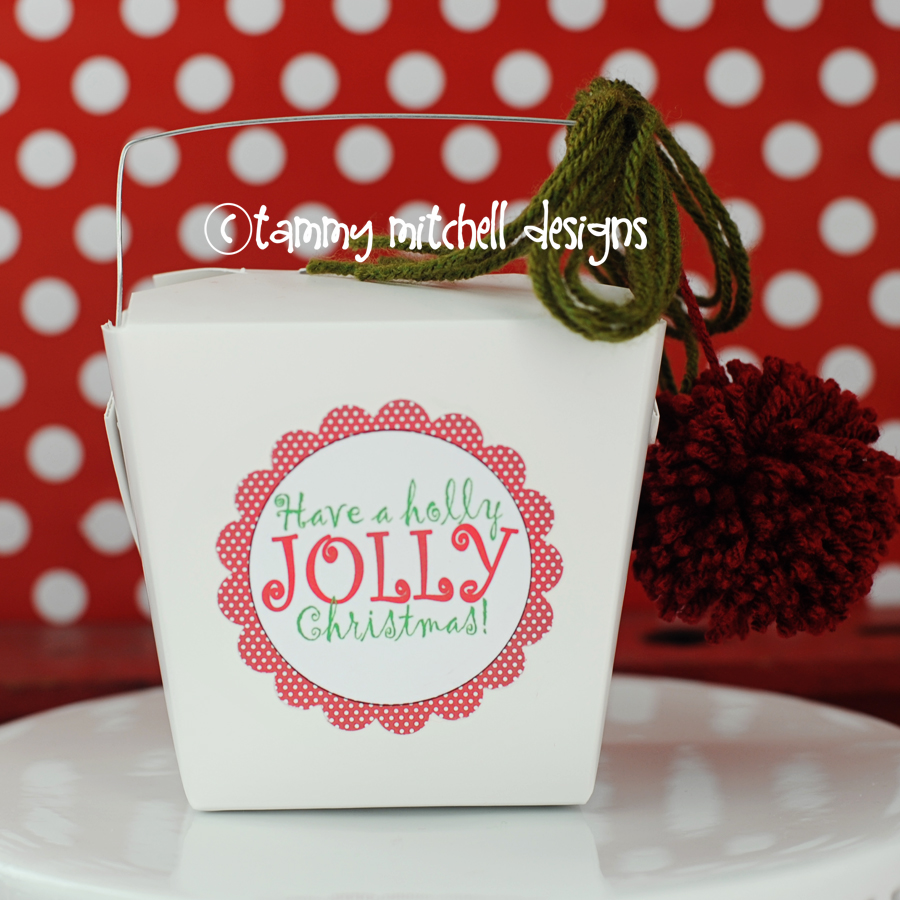"Have a Holly Jolly Christmas" Printable Gift Tag by Tammy Mitchell